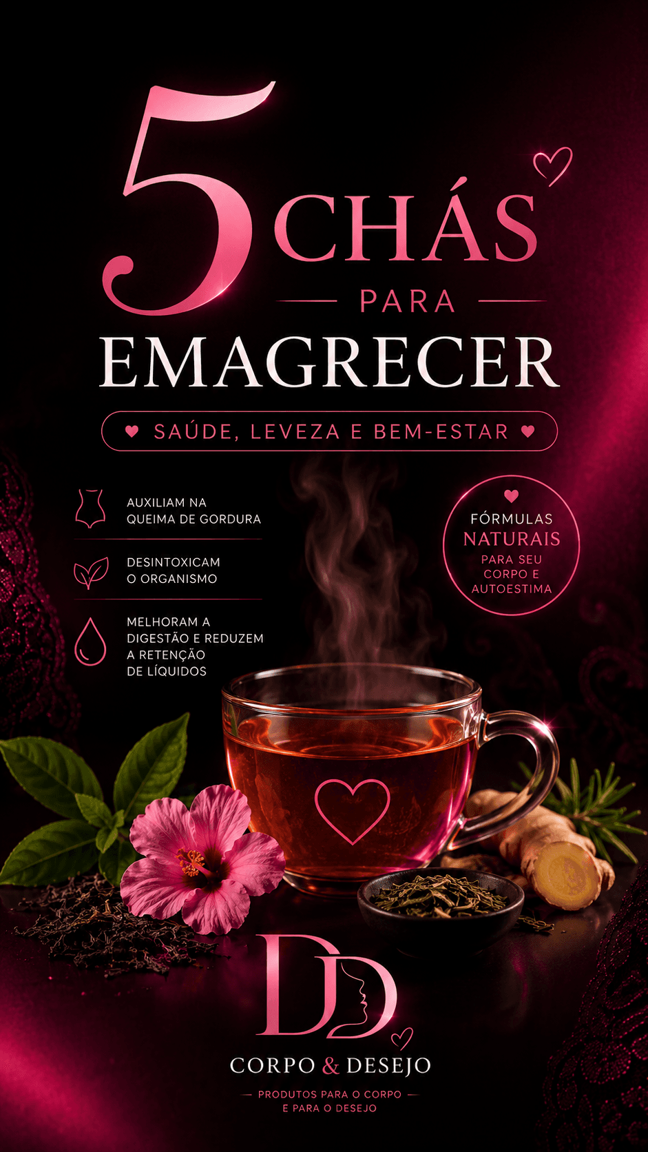 5 Chás para Emagrecer